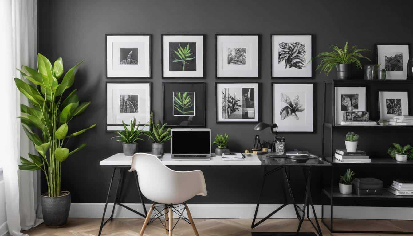 beautiful charcoal home offices