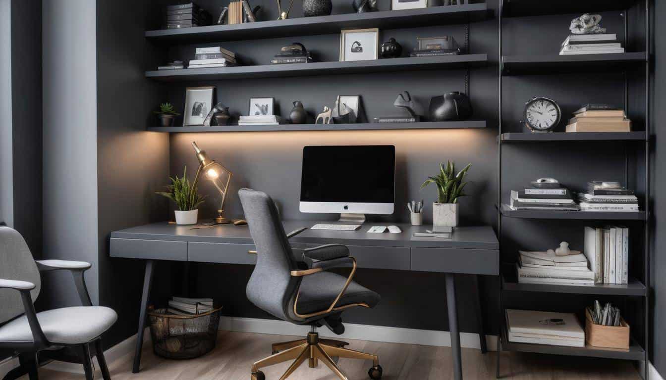 beautiful charcoal home offices