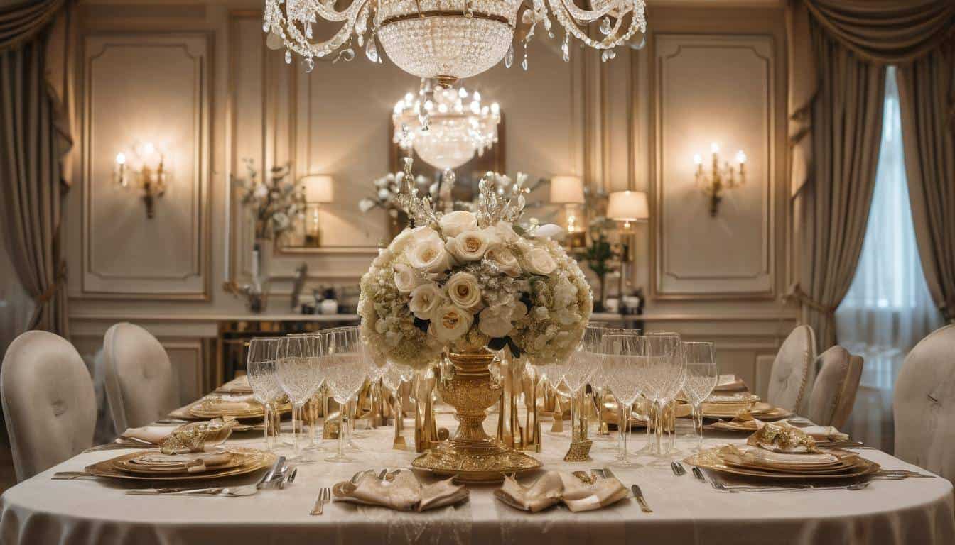 beautiful gold dining rooms