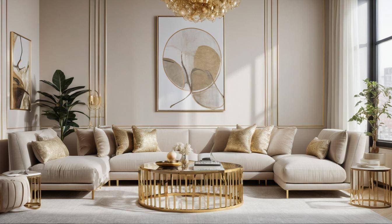 beautiful gold dining rooms