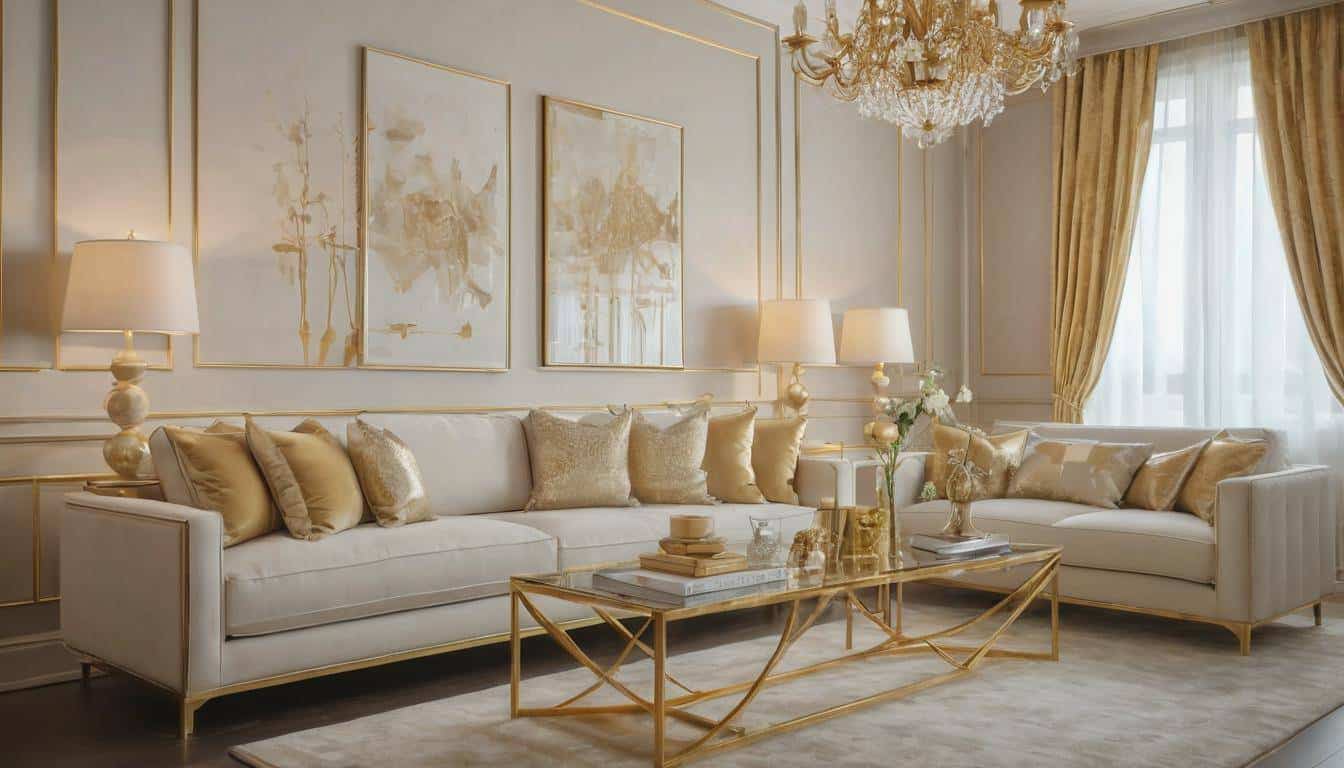 beautiful gold dining rooms