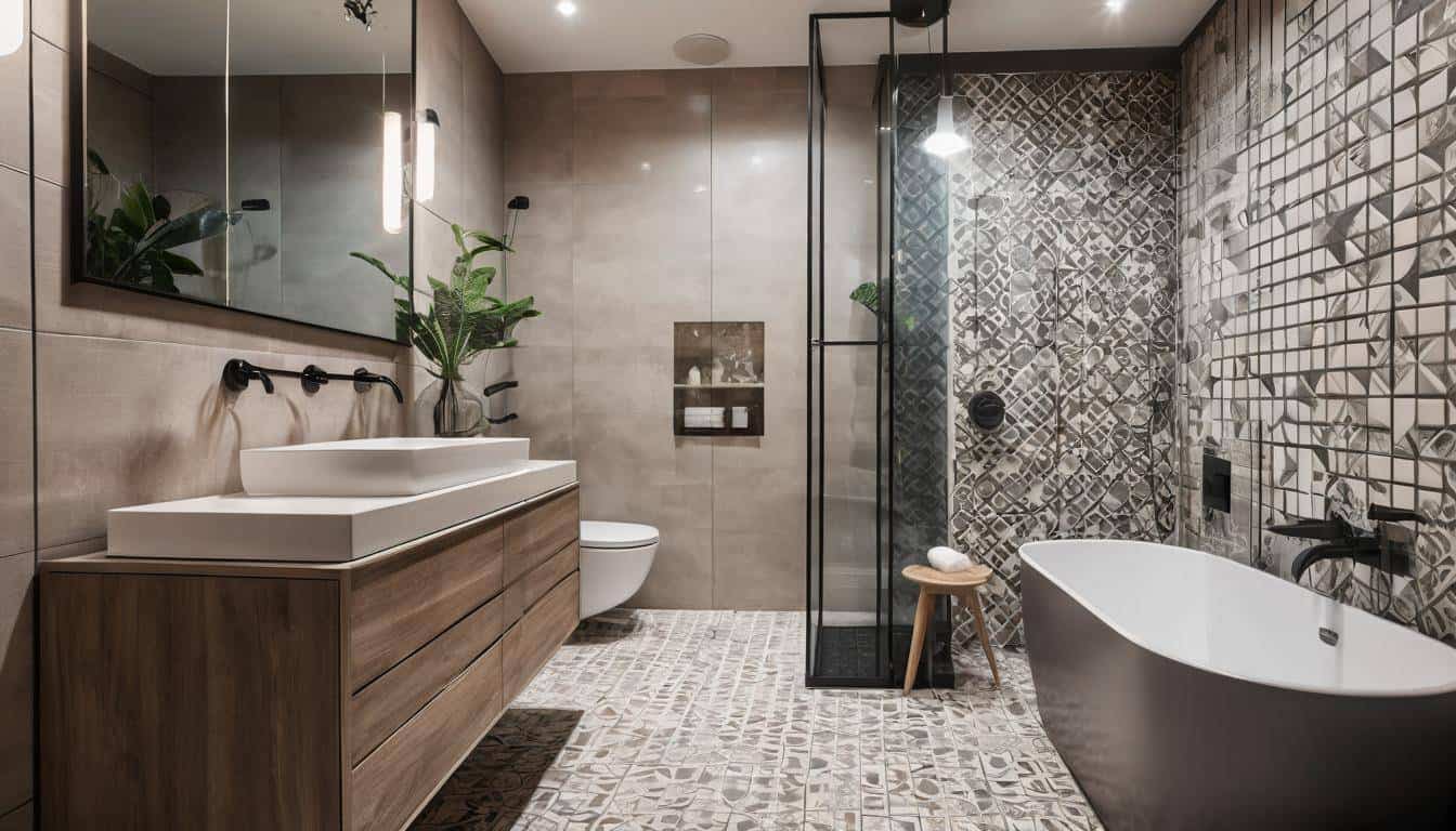 beautiful grey bathrooms