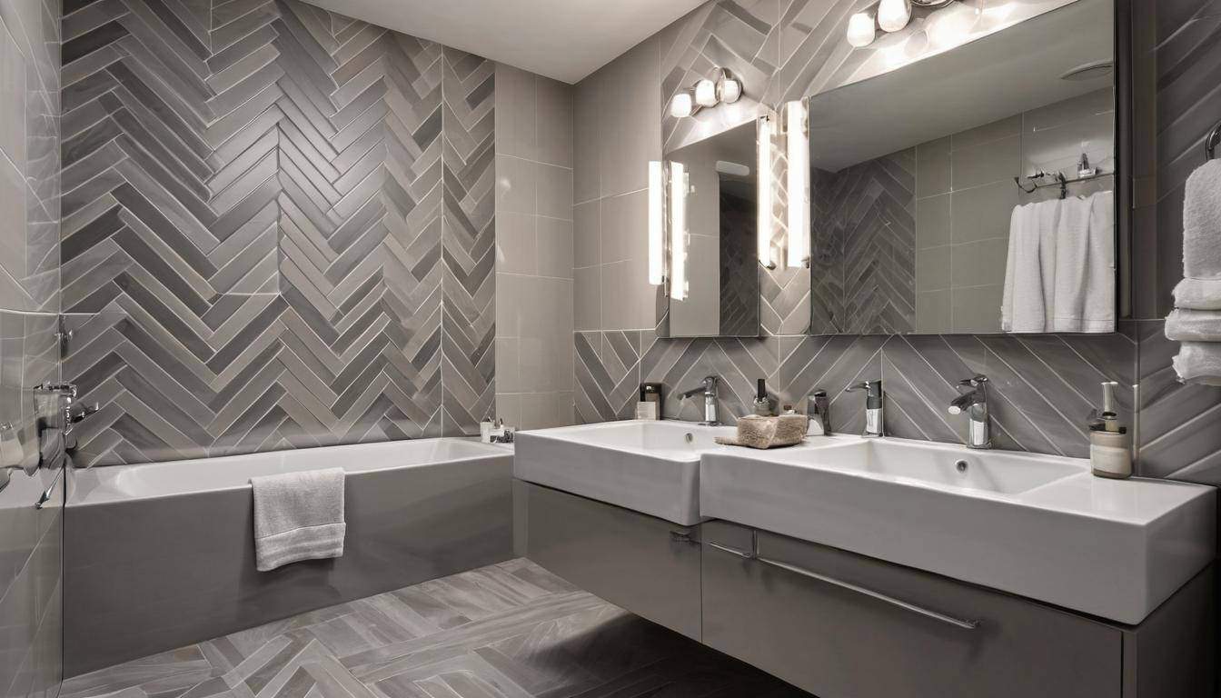 beautiful grey bathrooms