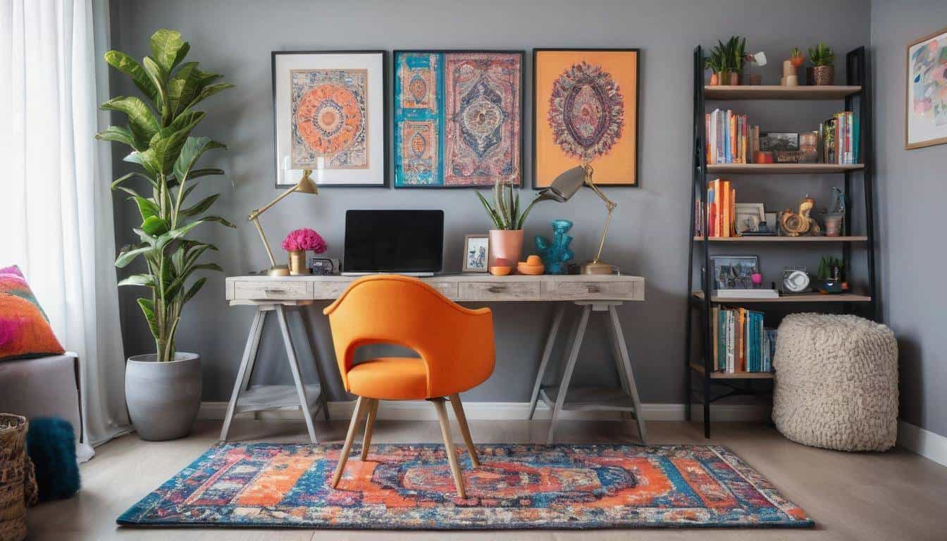 beautiful grey home offices