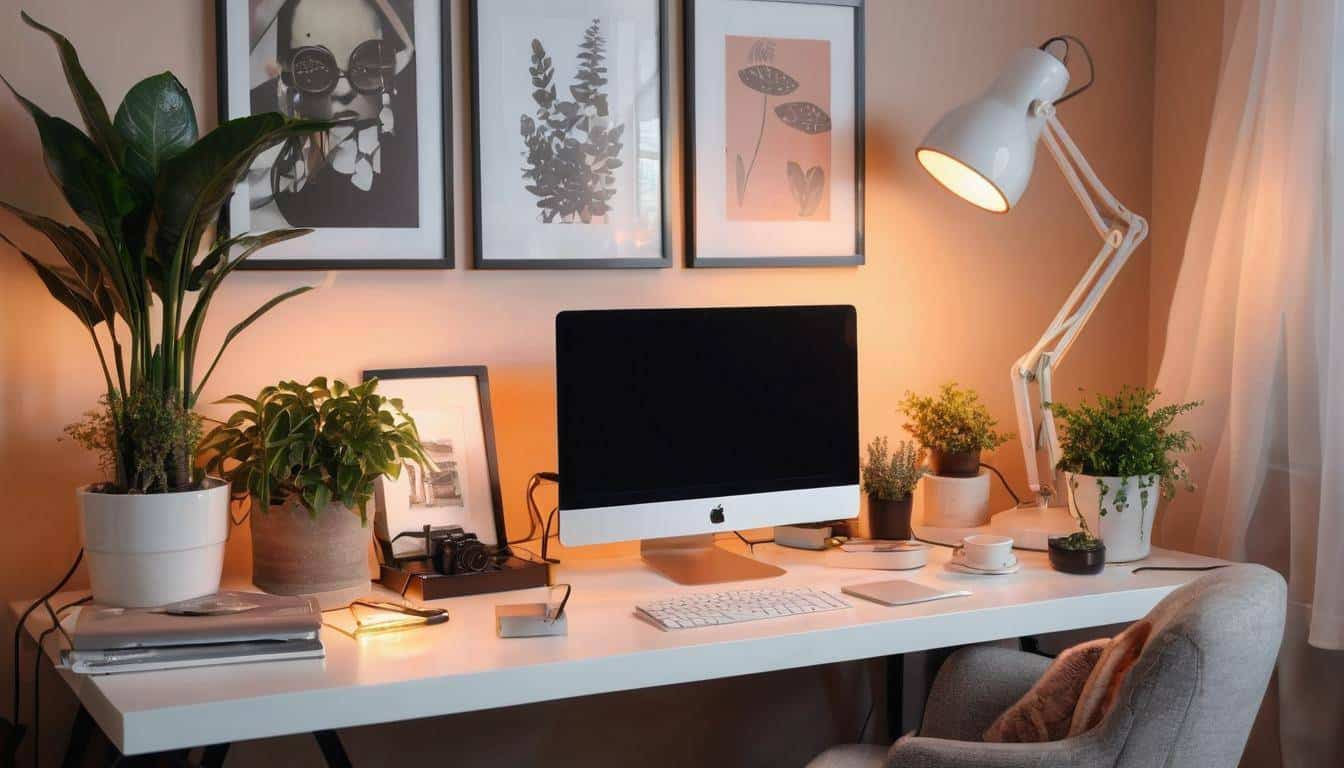 beautiful grey home offices