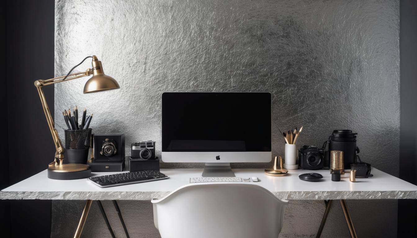 beautiful grey home offices