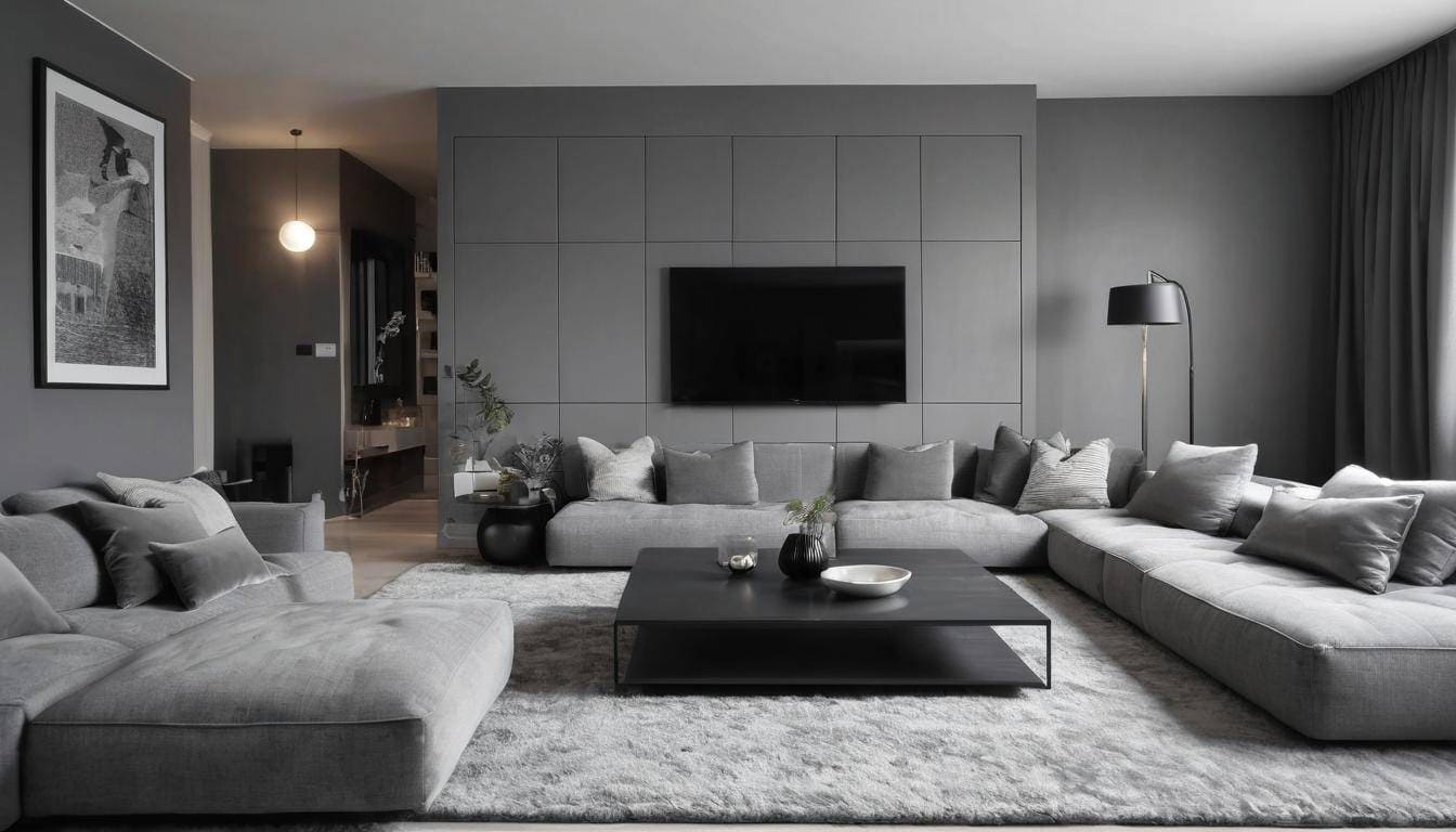 beautiful grey living rooms