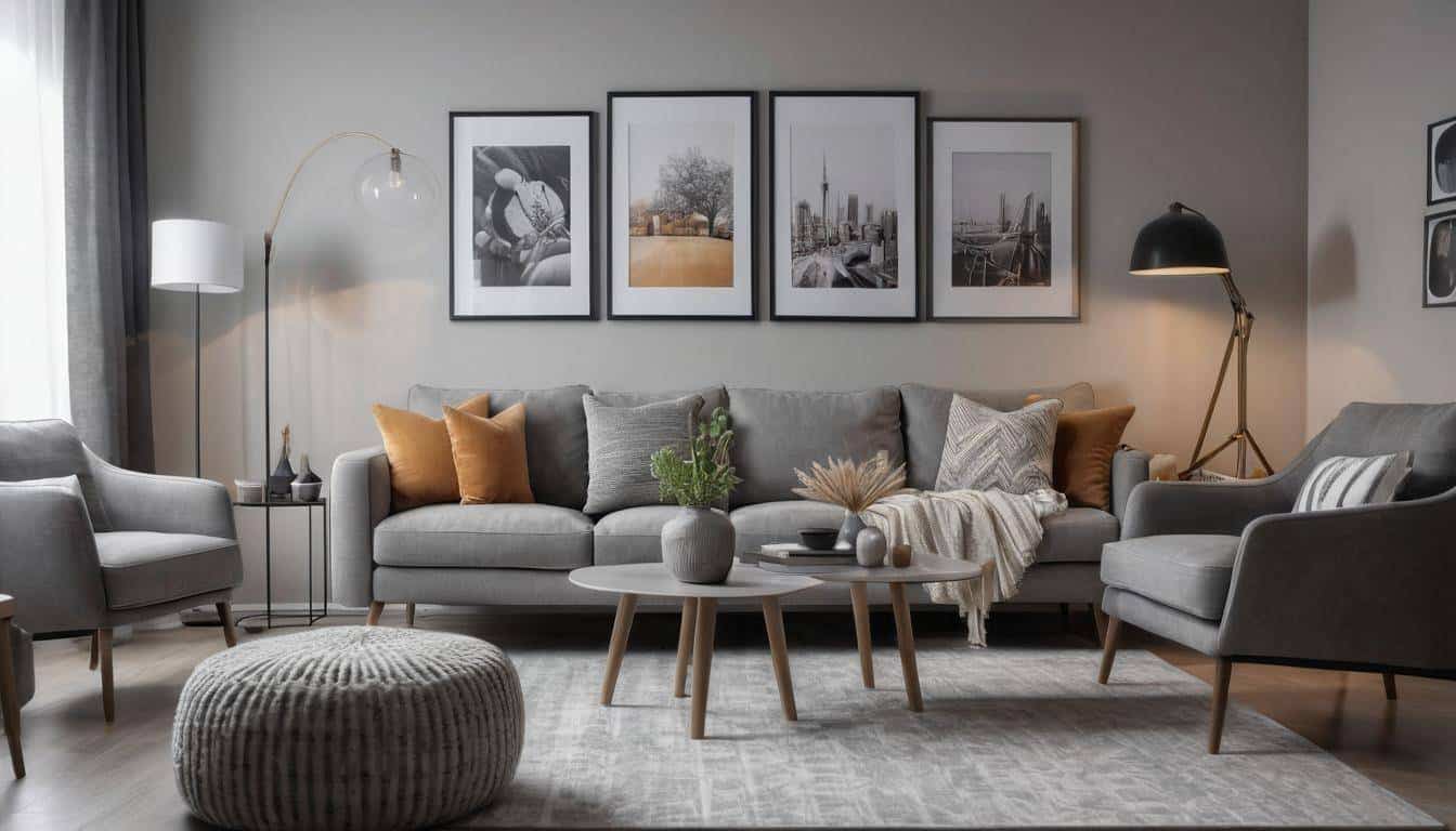 beautiful grey living rooms