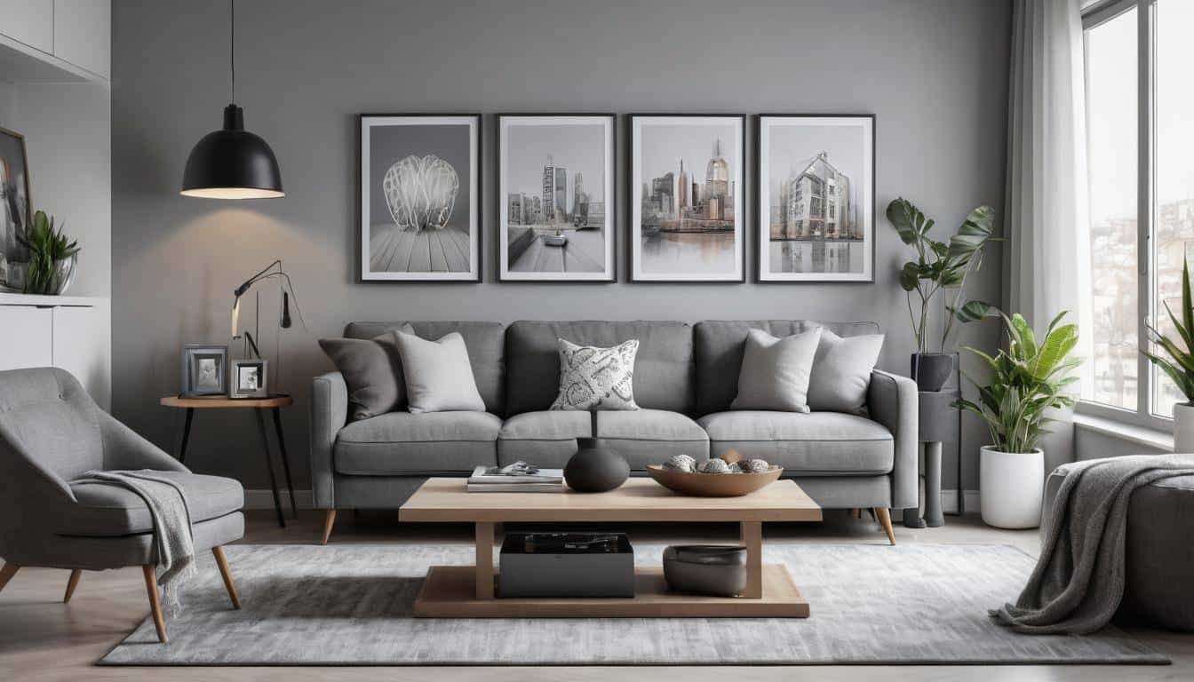 beautiful grey living rooms