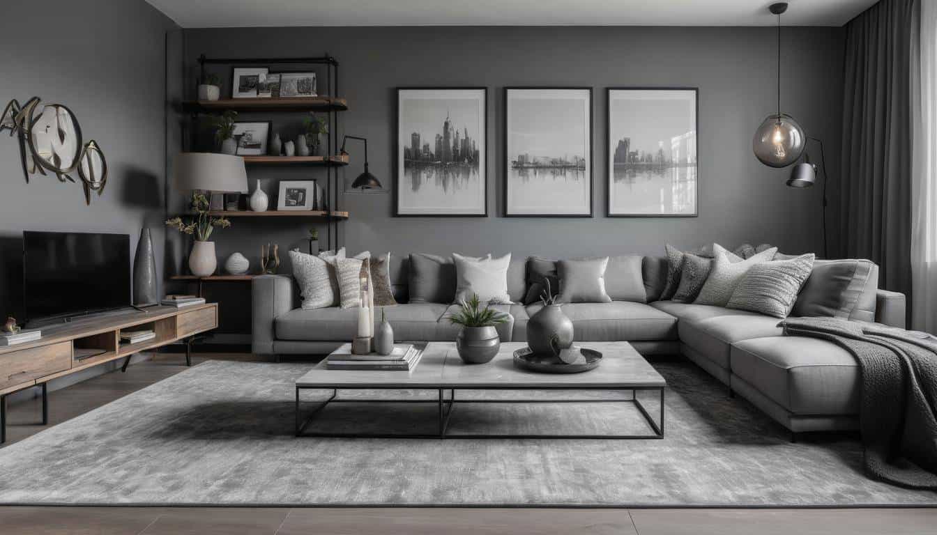 beautiful grey living rooms