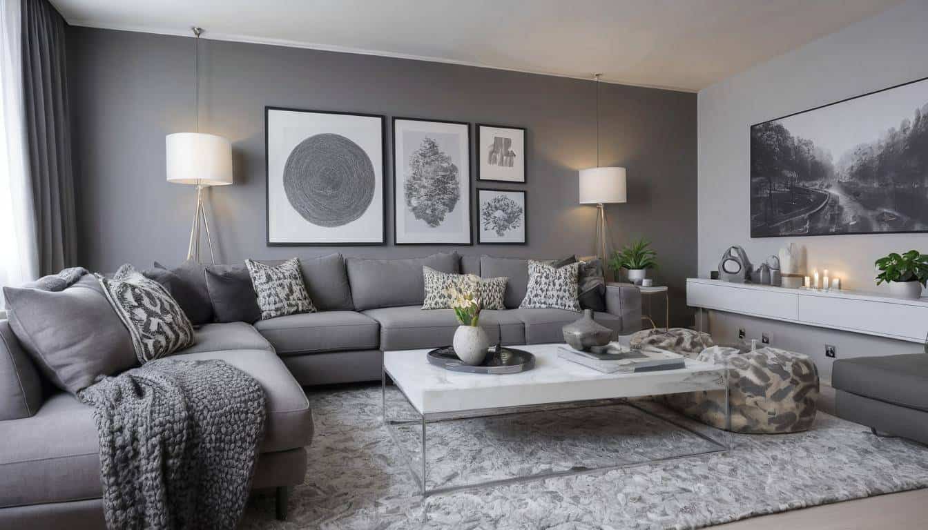 beautiful grey living rooms