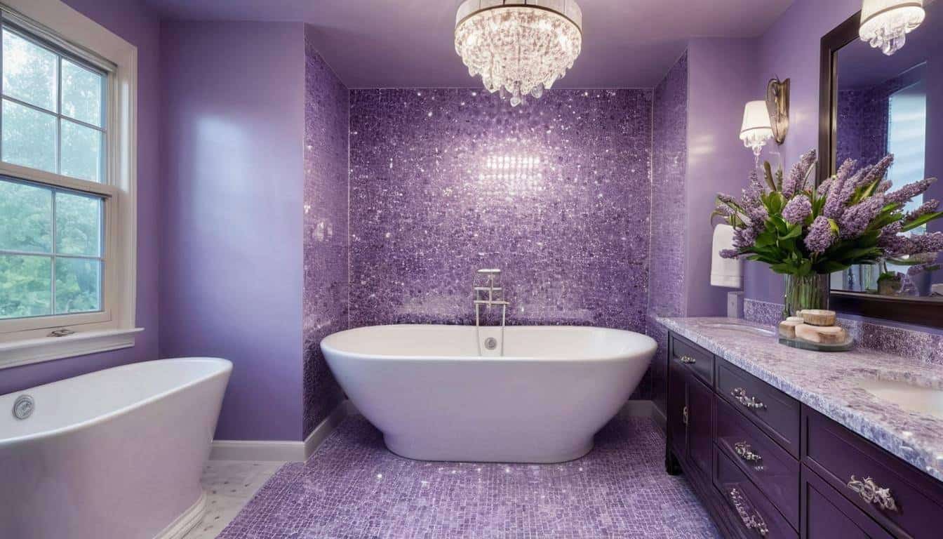 beautiful lavender bathrooms