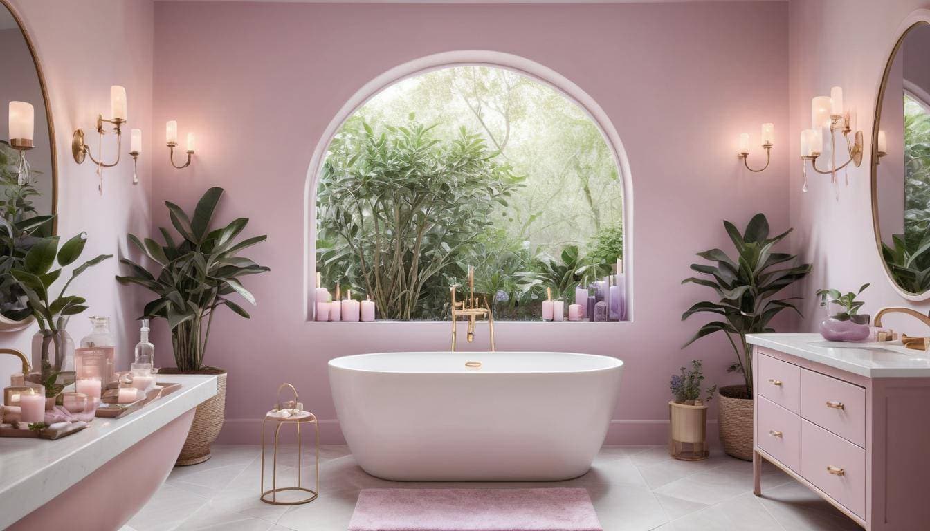 beautiful lavender bathrooms