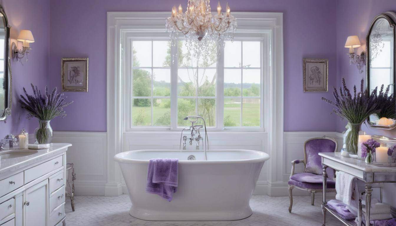 beautiful lavender bathrooms