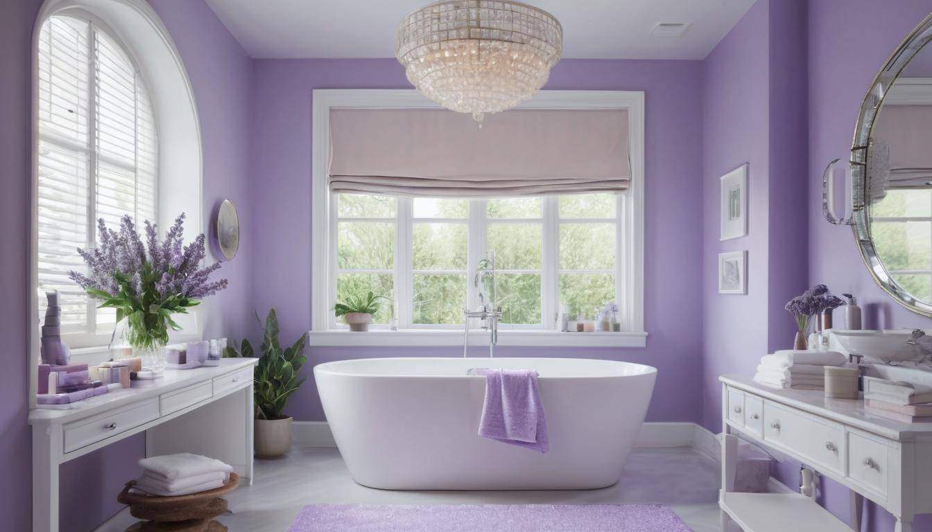 beautiful lavender bathrooms