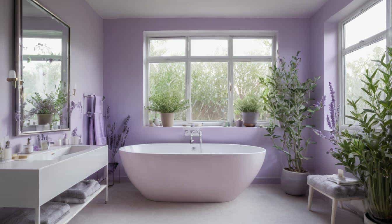 beautiful lavender bathrooms