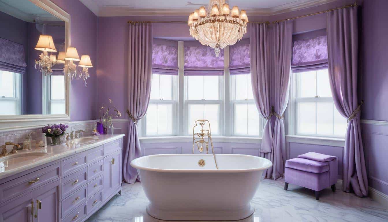 beautiful lavender bathrooms