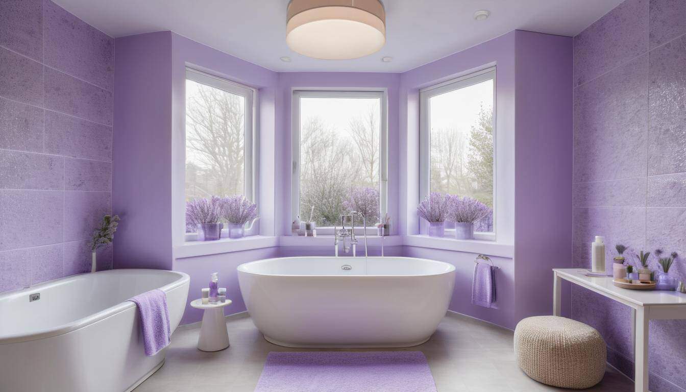 beautiful lavender bathrooms