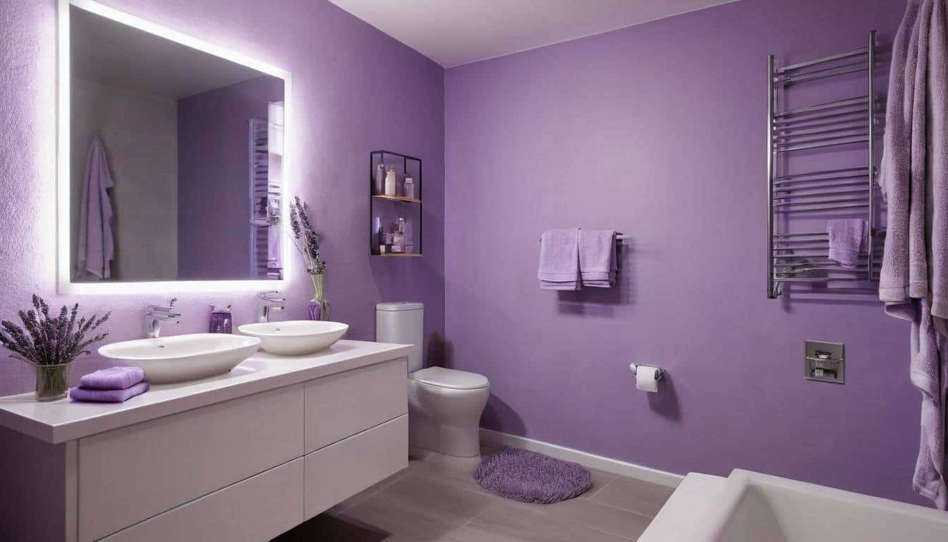 beautiful lavender bathrooms