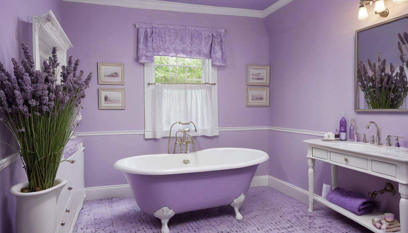 beautiful lavender bathrooms