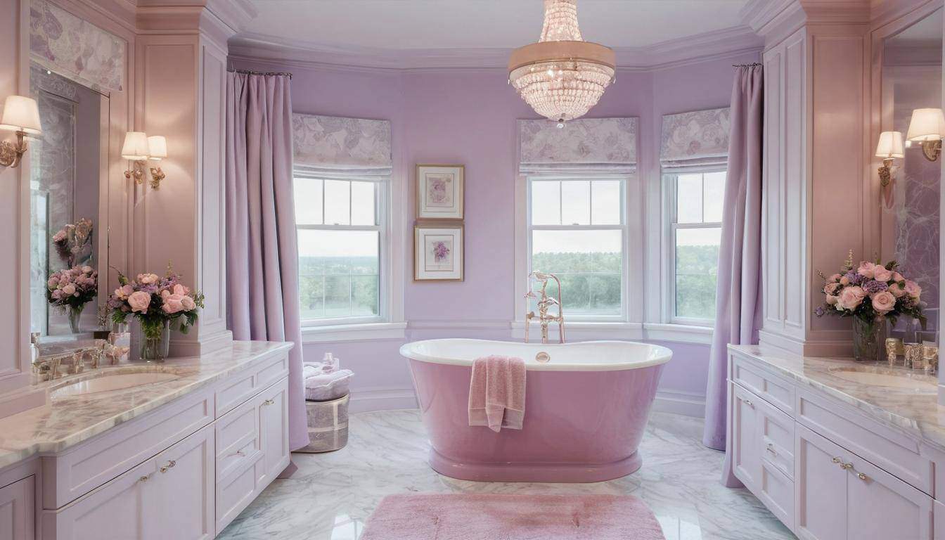 beautiful lavender bathrooms