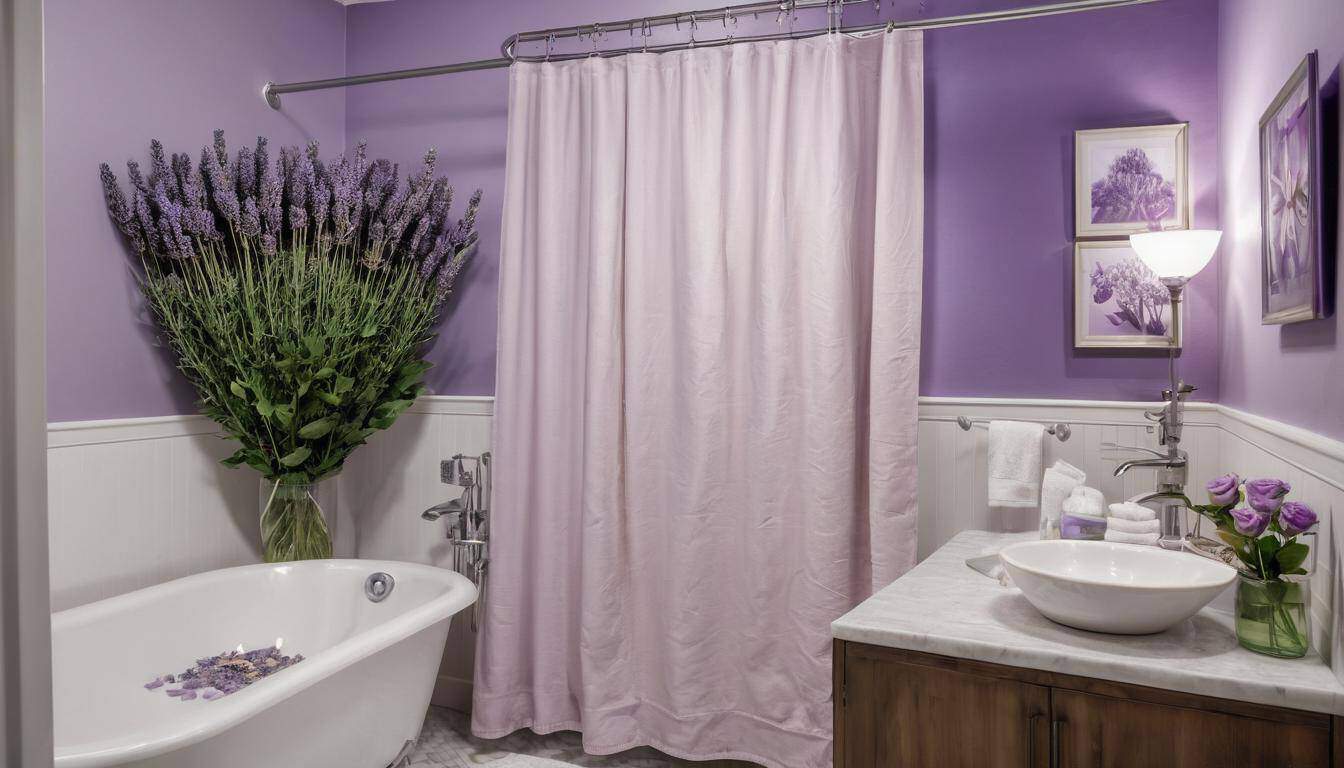 beautiful lavender bathrooms