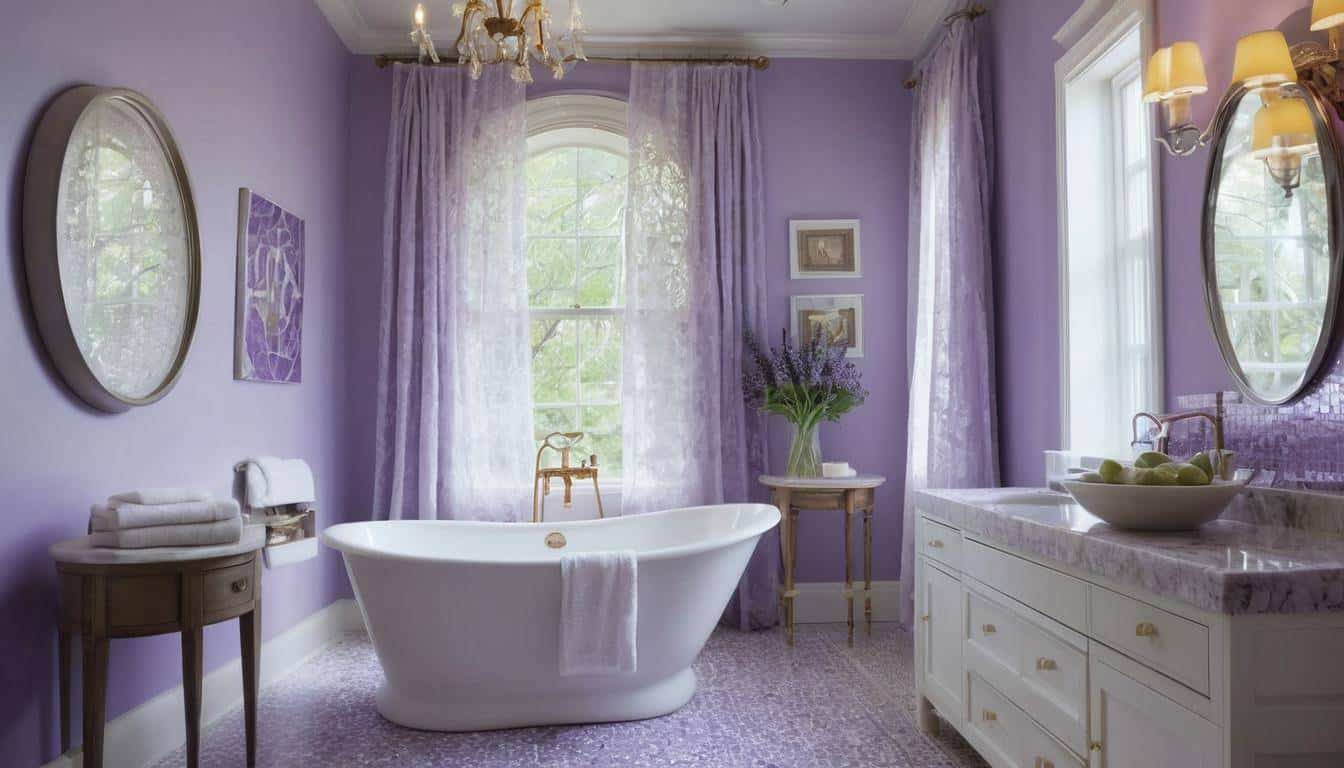 beautiful lavender bathrooms