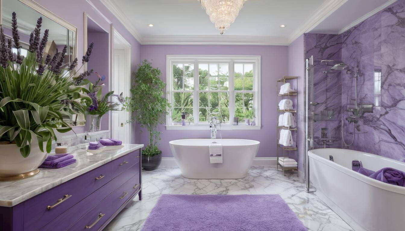 beautiful lavender bathrooms