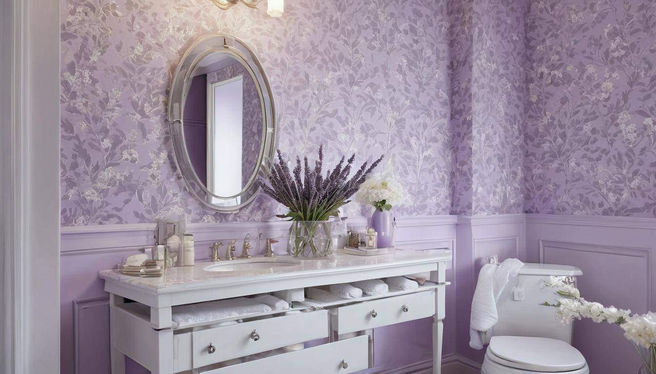 beautiful lavender bathrooms