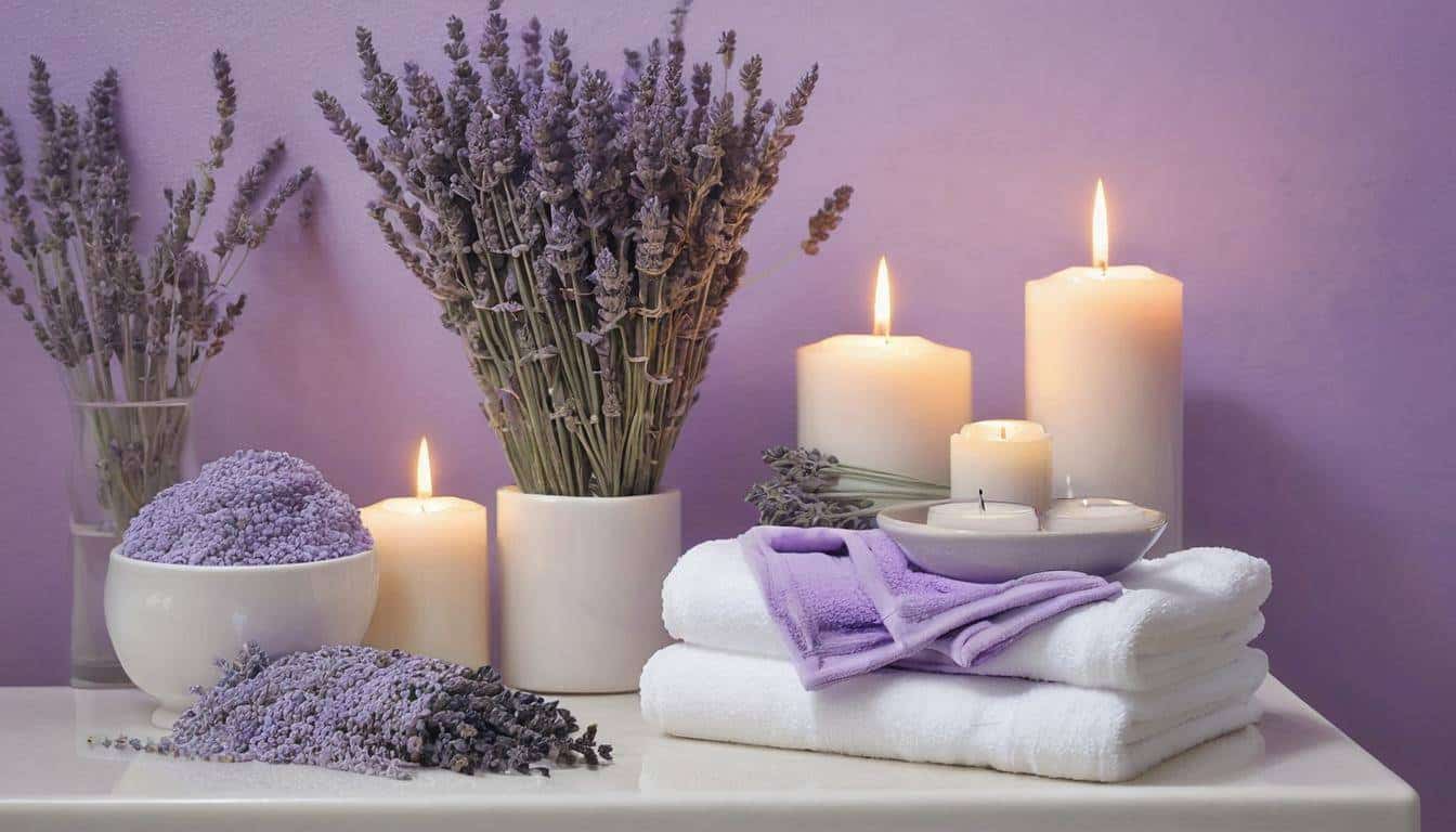 beautiful lavender bathrooms