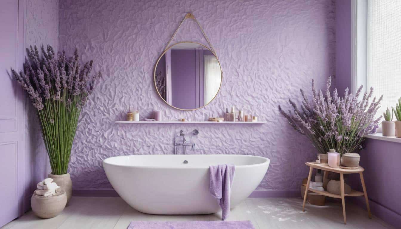 beautiful lavender bathrooms