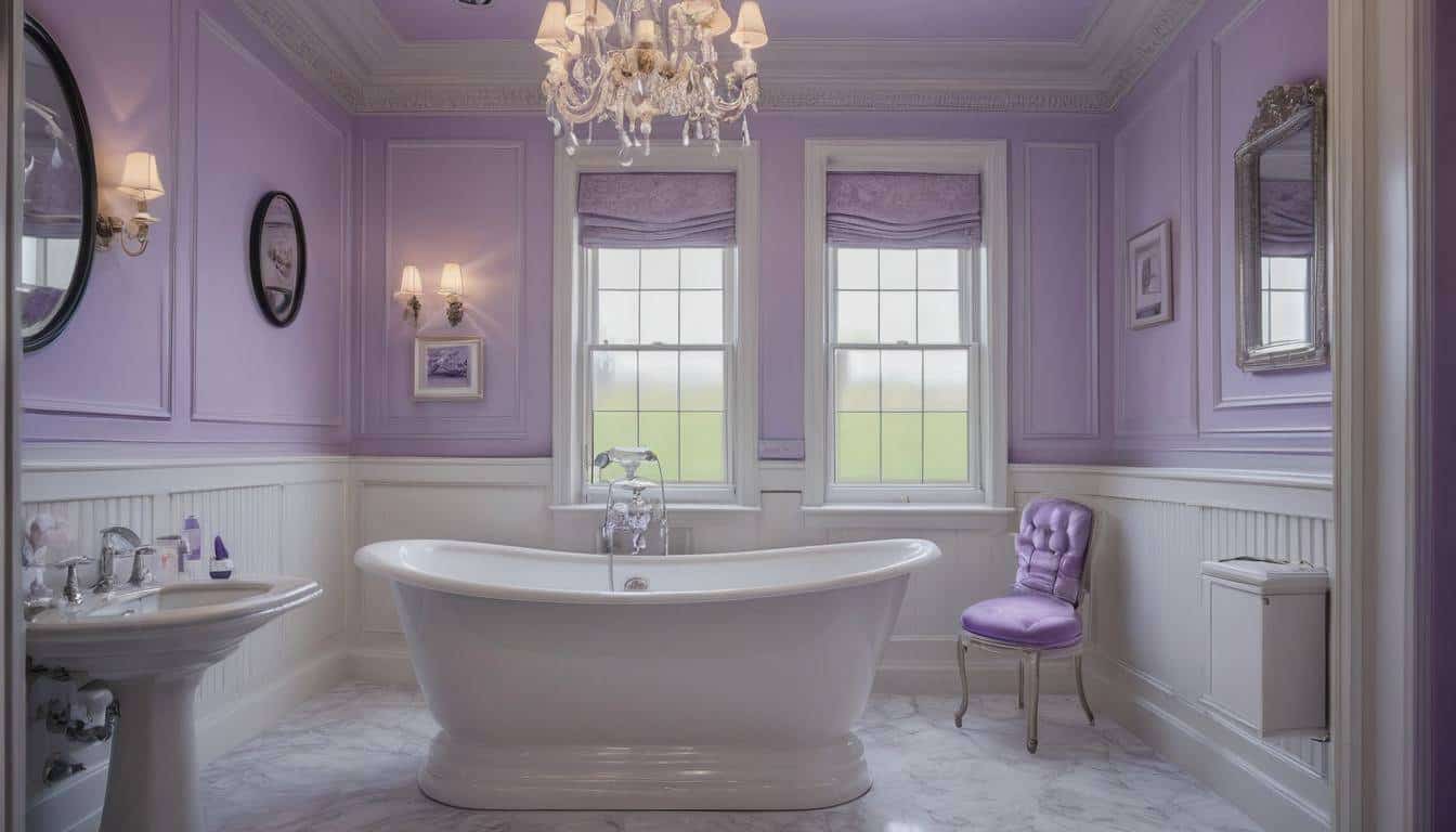 beautiful lavender bathrooms