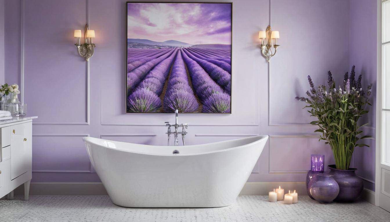 beautiful lavender bathrooms