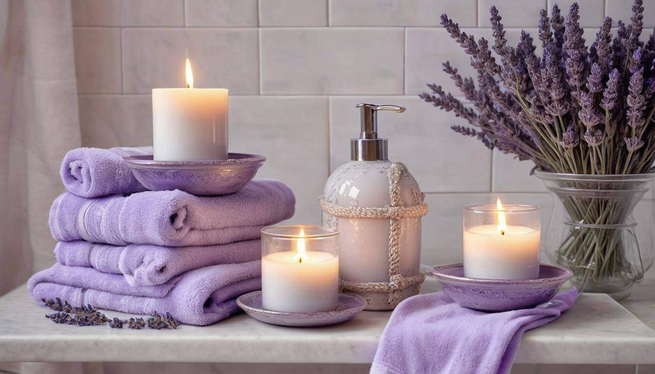 beautiful lavender bathrooms