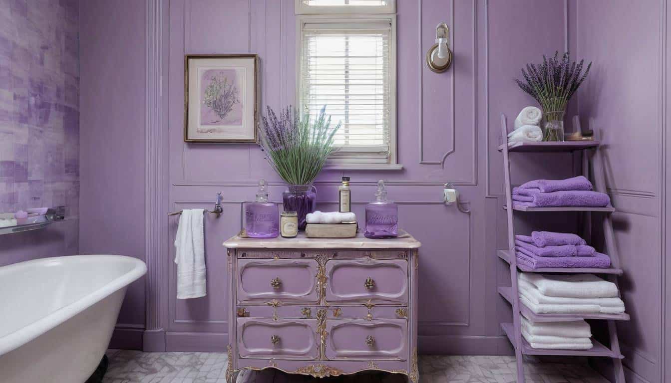 beautiful lavender bathrooms