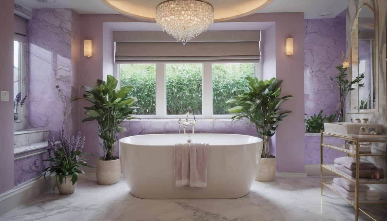 beautiful lavender bathrooms