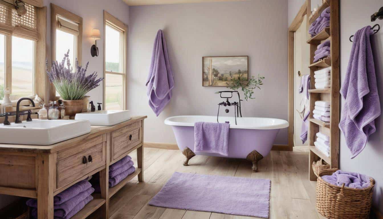 beautiful lavender bathrooms