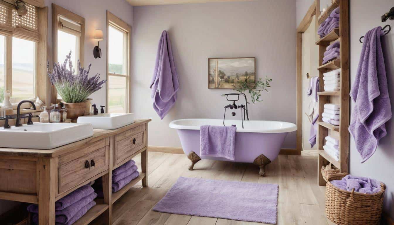 beautiful lavender bathrooms