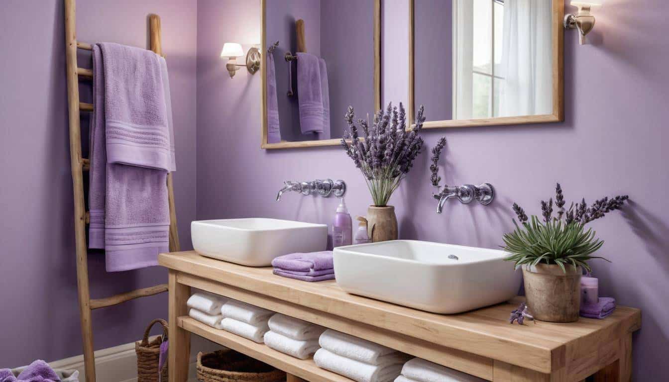 beautiful lavender bathrooms