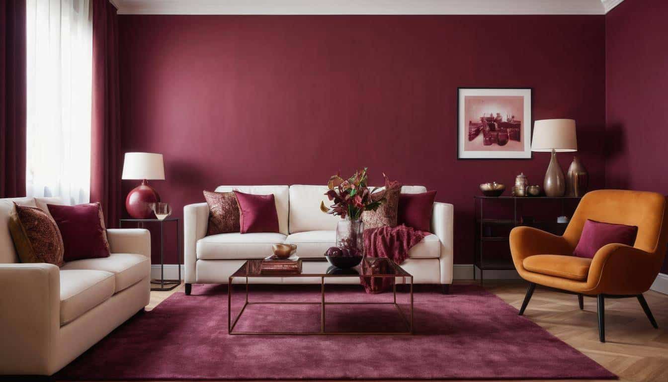 beautiful maroon dining rooms