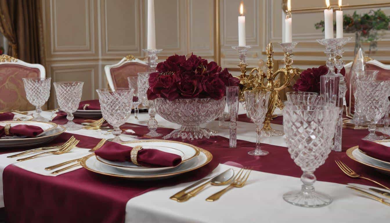 beautiful maroon dining rooms