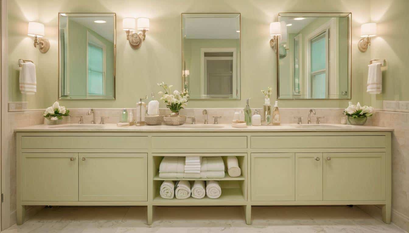 beautiful mint green bathrooms