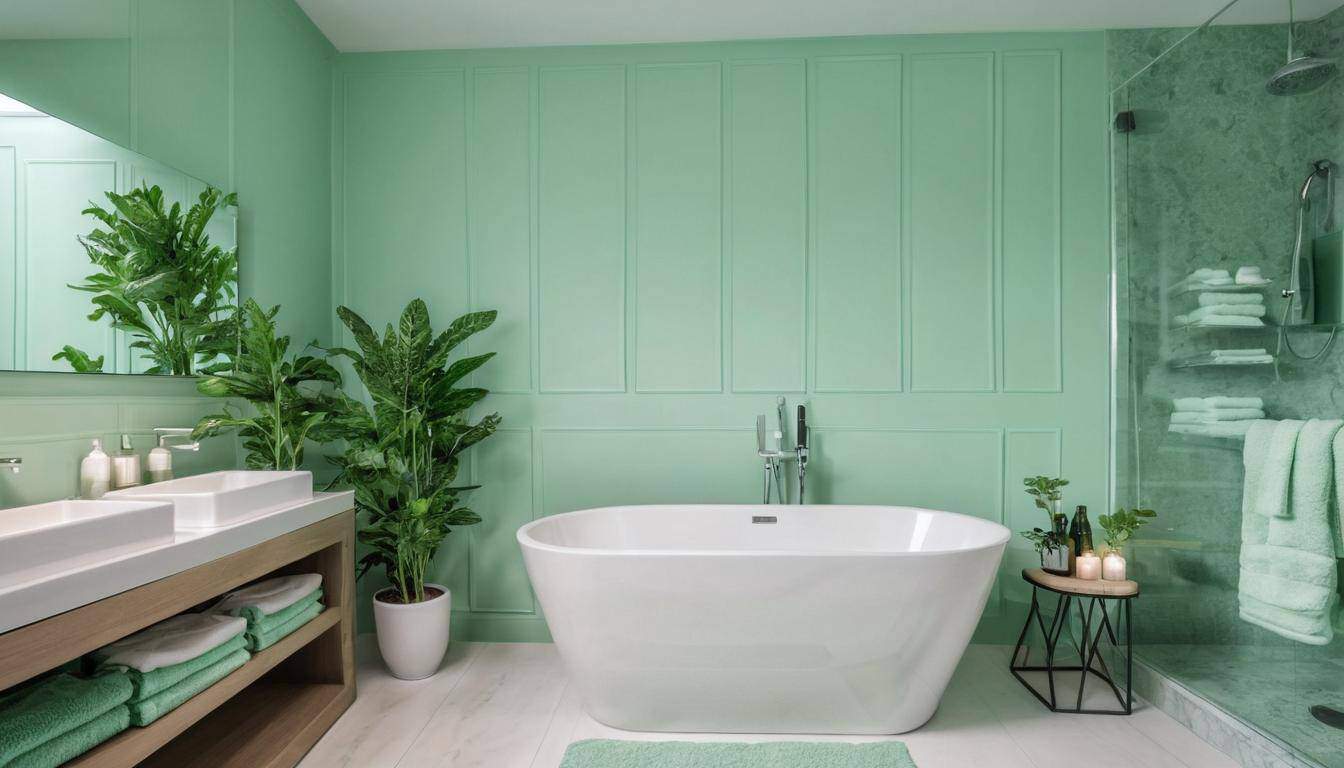 beautiful mint green bathrooms