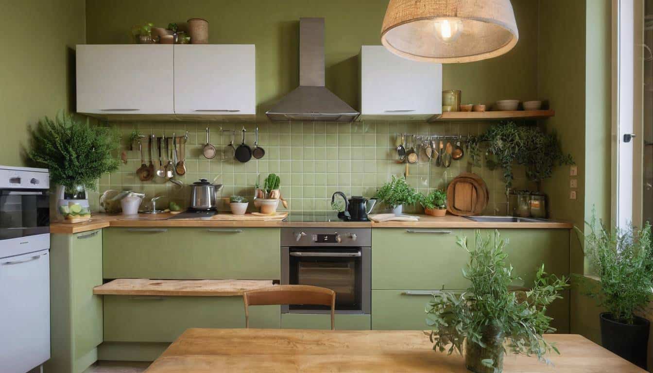 beautiful olive green kitchens