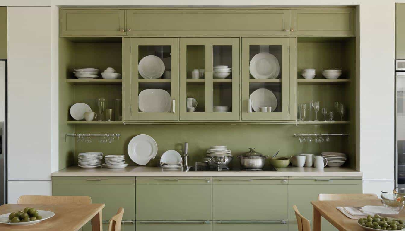 beautiful olive green kitchens