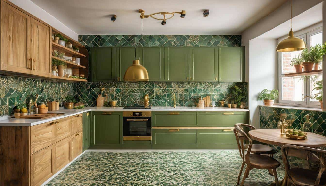 beautiful olive green kitchens