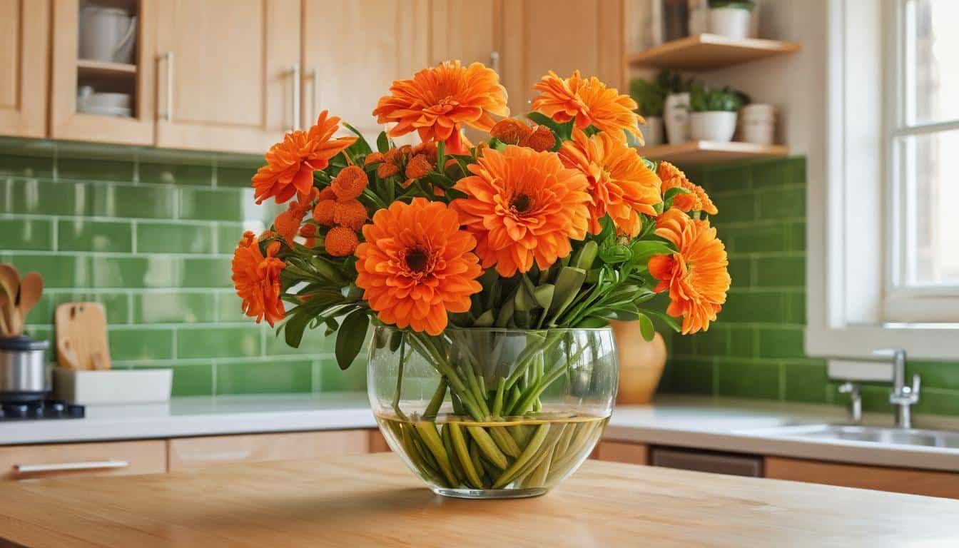 beautiful orange kitchens