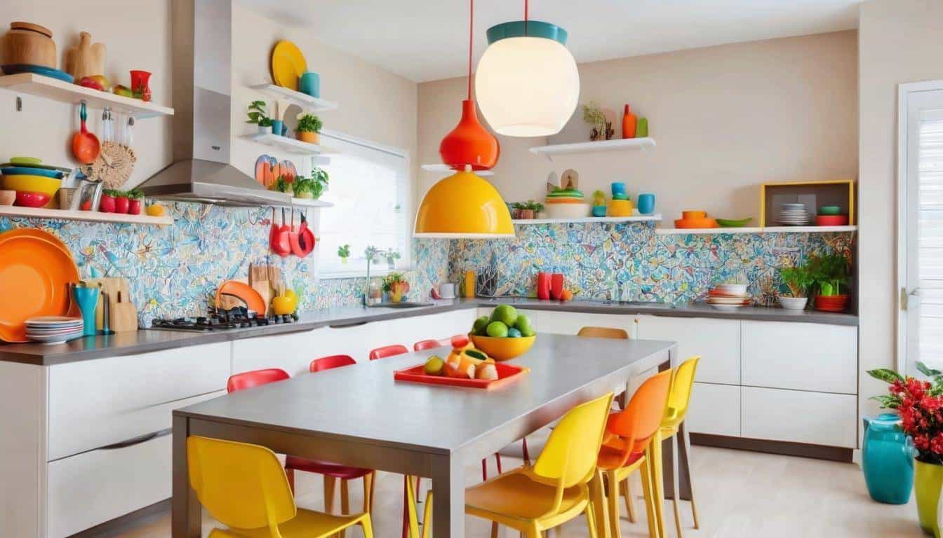 beautiful orange kitchens