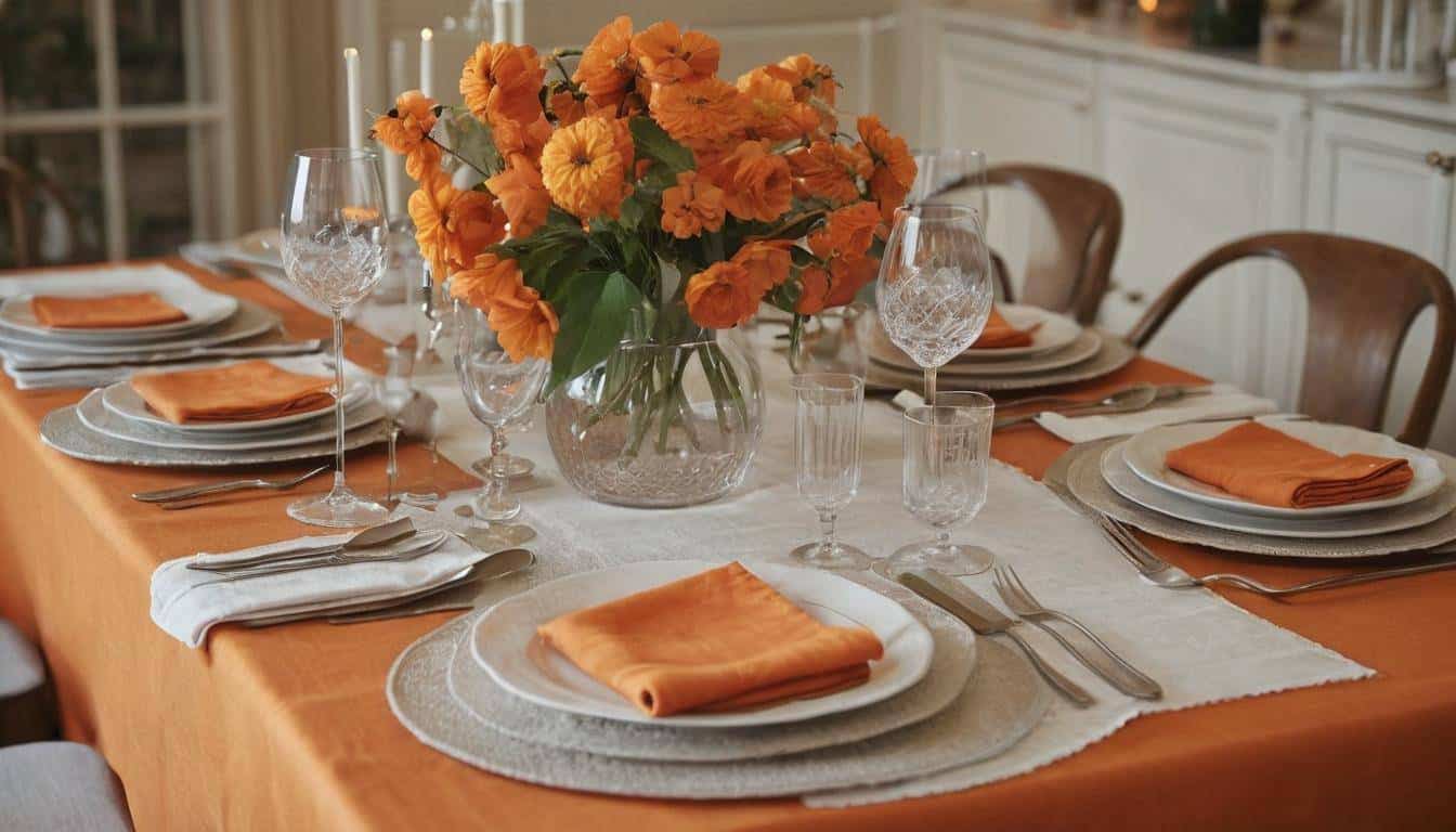 beautiful orange kitchens