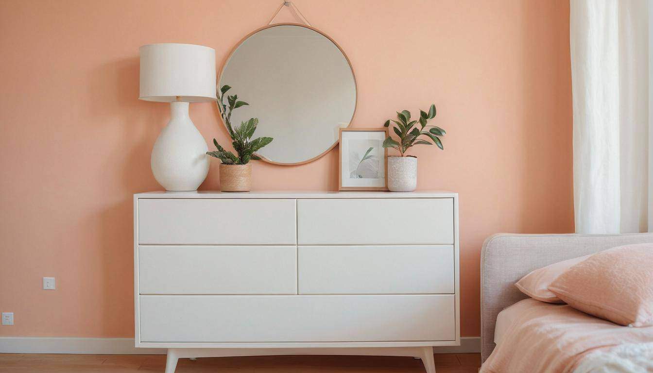 beautiful peach bedrooms